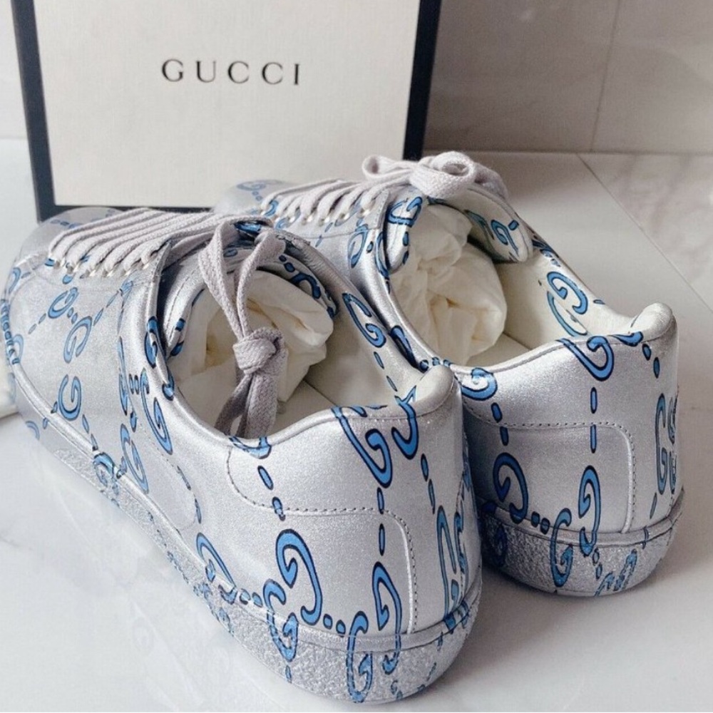 GUCCI ACE LOW GG MONOGRAM SNEAKERS IN MIRO RUBBER WAX SIZE MENS US 5 - Picture 7 of 7